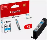 Картридж Canon CLI-481C XL (2044C001), 519 стр, голубой