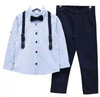 Комплект одежды Elit Baby, рубашка и брюки, нарядный стиль, размер 116, мультиколор