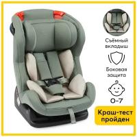 Автокресло детское от 0 до 7 лет Passenger V2 Happy Baby группы 0+/1/2 (0-25 кг), темно-зеленое