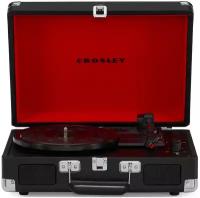 Виниловый проигрыватель CROSLEY CRUISER PLUS [CR8005F-BK4] Black c двухсторонним Bluetooth