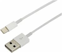 USB кабель для iPhone 5/6/7 моделей шнур 1 м белый REXANT