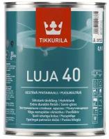 Краска акриловая Tikkurila Luja 40 влагостойкая моющаяся полуглянцевая белый 0.9 л 0.9 кг