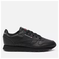 Женские кроссовки Reebok Classic Leather чёрный, Размер 35.5 EU