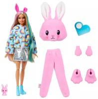 Кукла Barbie с плюшевым костюмом кролика и 10 сюрпризами