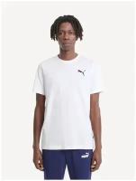 Футболка, PUMA ESS Small Logo Tee, Мужская, размер XS; White- White-Cat