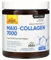 Country Life Maxi-Collagen 7000 Powder (Коллаген тип I и III) без вкуса 213 гр гр