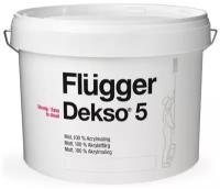 Краски для потолка FLUGGER Dekso 5 краска акриловая для внутренних работ, матовая, База 3 (0,75л)