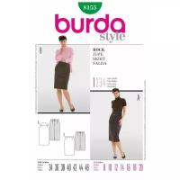 Выкройка Burda 8155-Юбка-карандаш