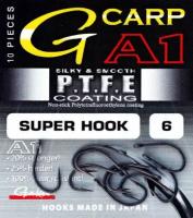 Крючки Gamakatsu A1 G-Carp Super Hook Size 6 PTFE