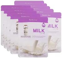 Farmstay Visible Difference Milk Mask Sheet тканевая маска с молочными протеинами