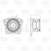 Ступица колеса с подшипником TRIALLI MR 1950 для Toyota Corolla