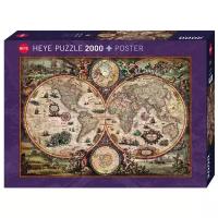 Пазл Heye Puzzle + Poster Историческая карта (29666), 2000 дет