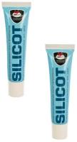 Силиконовая смазка SILICOT ВМПАВТО с фторопластом (водоотталкивающая, термостойкая для резиновых уплотнителей) силикон 30г. Комплект 2 шт - 2301(2)