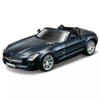 Bburago Машинка металлическая Mercedes-Benz SLS AMG Cabrio, 1:32, черная