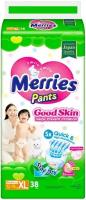 Трусики-подгузники Merries Good Skin XL 12-19кг, 38 шт