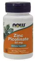 Now Foods Zinc Picolinate 50 mg 60 veg caps