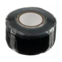 Изолента самовулканизирующаяся Smartbuy, 25 мм х 3 м, 500 мкм, силикон, черная 5047431