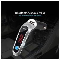 FM-трансмиттер блютуз (модулятор автомобильный) в авто Bluetooth, 1xUSB 2.4А, microSD, AUX / зарядка в машину для телефона iphone, samsung, xiaomi