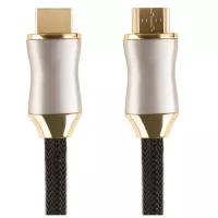 Кабель GCR HDMI - HDMI (GCR-HM801), 1 м, черный