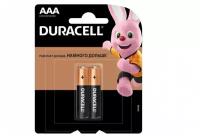 Батарейка Duracell Simply AAA (LR03) алкалиновая, 2BL