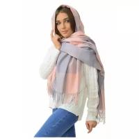 Шарф платок женский зимний, Кашемир 100% цвет - розовая пудра