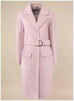 Пальто шерстяное 106, idekka, размер 46, розовый
