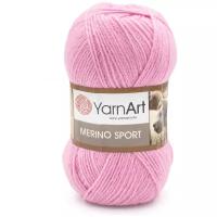 Пряжа YarnArt 'Merino Sport' 100гр 400м (50% шерсть, 50% акрил) (784 розовый), 5 мотков