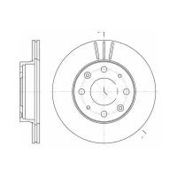 Тормозной диск Roadhouse 6368.10 для Honda Civic II, III, IV, V, VI, CR-X I, Insight