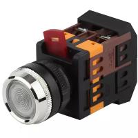 Кнопка ЭРА BBT30-ABLFS-K01E ABLFS-22 белый d22мм неон 240В 1з+1р арт. Б0045653 (1 шт.)