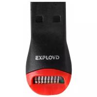 Кардридер (EXPLOYD EX-AD-265 microSD USB 2.0 пластик черный Кардридер)