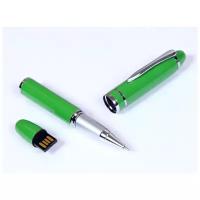 Флешка в виде ручки с мини чипом (128 Гб / GB USB 2.0 Зеленый/Green 370 Для школы)