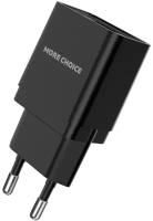 Сетевой адаптер питания MoreChoice NC33 зарядка 1А USB-порт, черный