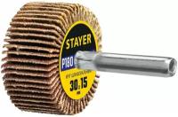 STAYER d 30 x 15 мм, P180, на шпильке d 6 мм, Круг шлифовальный лепестковый (36606-180)