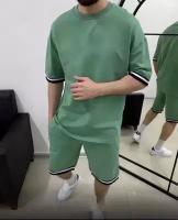 Спортивный костюм Jools Fashion, размер 56, зеленый