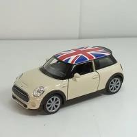 Металлическая машинка 1:34-1:39 NEW MINI HATCH, бежевый 43696U-D Welly