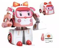 Трансформер Robocar Poli Эмбер, 12,5 см, с подсветкой и аксессуарами 83095