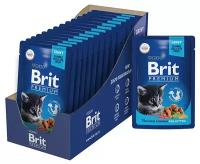 Brit Premium пауч для котят (кусочки в соусе) Курица, 85 г. упаковка 14 шт