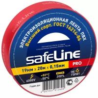 Изолента красная 19 мм 20 м safeline izo1922 Нет Бренда 4607007012690