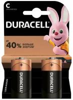 Элемент питания алкалиновый LR MN 1400/LR14 BP-2 (блист.2шт) Duracell Б0014054, 1упак. 2шт