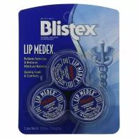 Blistex, Lip Medex, Заживляющий бальзам для губ, 3 баночки по 7,08 г