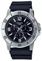 Наручные часы CASIO Collection MTP-VD300-1B, серебряный, черный