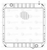 Радиатор охл. алюм. для а/м МАЗ 4371 Зубренок с двиг. Deitz/MAN E4 (LRc 12377) LUZAR LRc12377