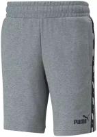 Шорты, PUMA ESS+ Tape Shorts, Мужские, размер S; Medium Gray Heather