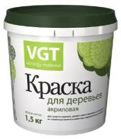 Краска для садовых деревьев VGT, краска садовая акриловая, белая 1.5 кг