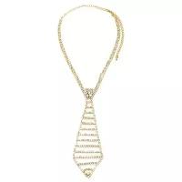 Галстук из золотистых кристаллов EXECUTIVE Rhinestone Tie