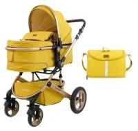 Коляска Eccobaby 518 2в желтая