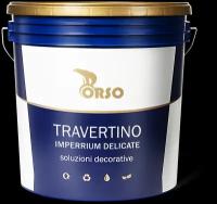 Декоративное покрытие PRATTA TRAVERTINO IMPERIUM DELICATE известковая декоративная штукатурка для эффекта натурального камня «травертин» 6 кг