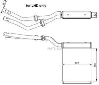 54303_Радиатор отопителя салона / Ford Focus/C-Max 1.4-2.0/1.8TDCi 04> NRF 54303 - NRF арт. 54303