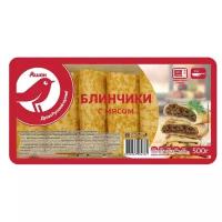 Красная птица АШАН Замороженные блинчики с мясом