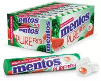 Жевательная резинка MENTOS Pure Fresh Арбуз, 15.5 г, 24 шт. в уп